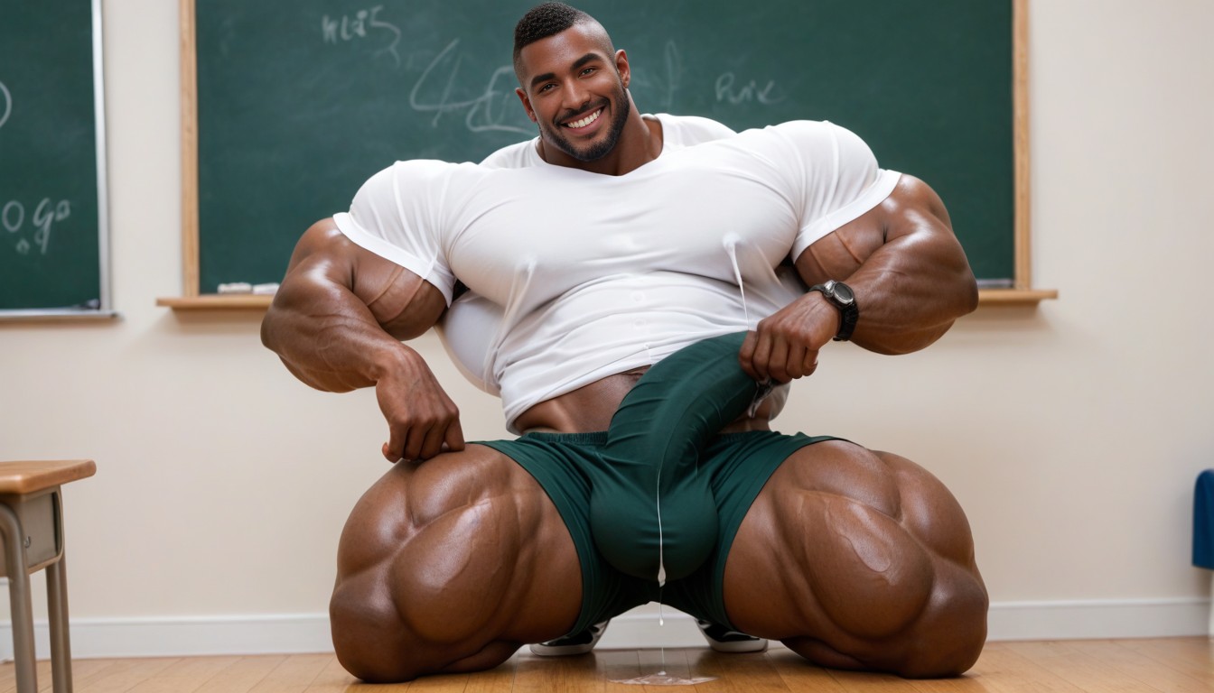 Massive Pecs, Buzzcut, 1 Person AI Gay Porn
