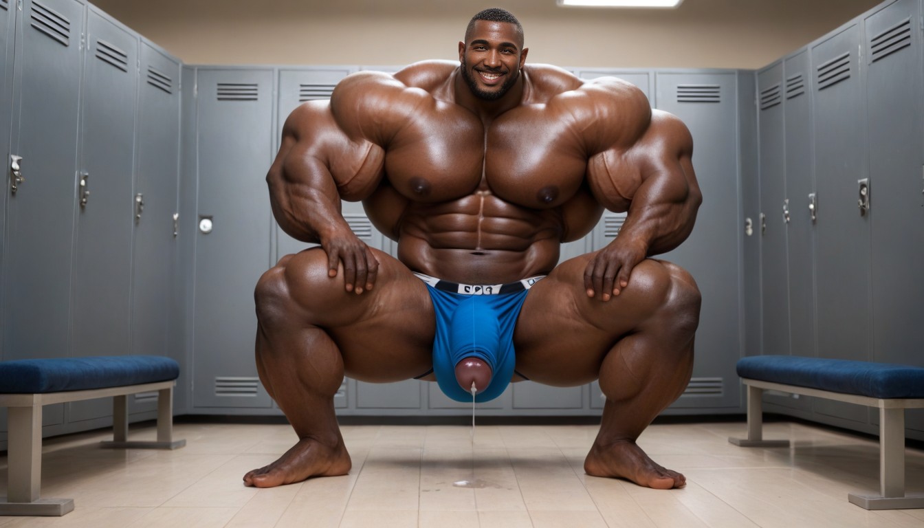 Muscle Growth, Too Much Precum, Bottom Up AI Gay Porn