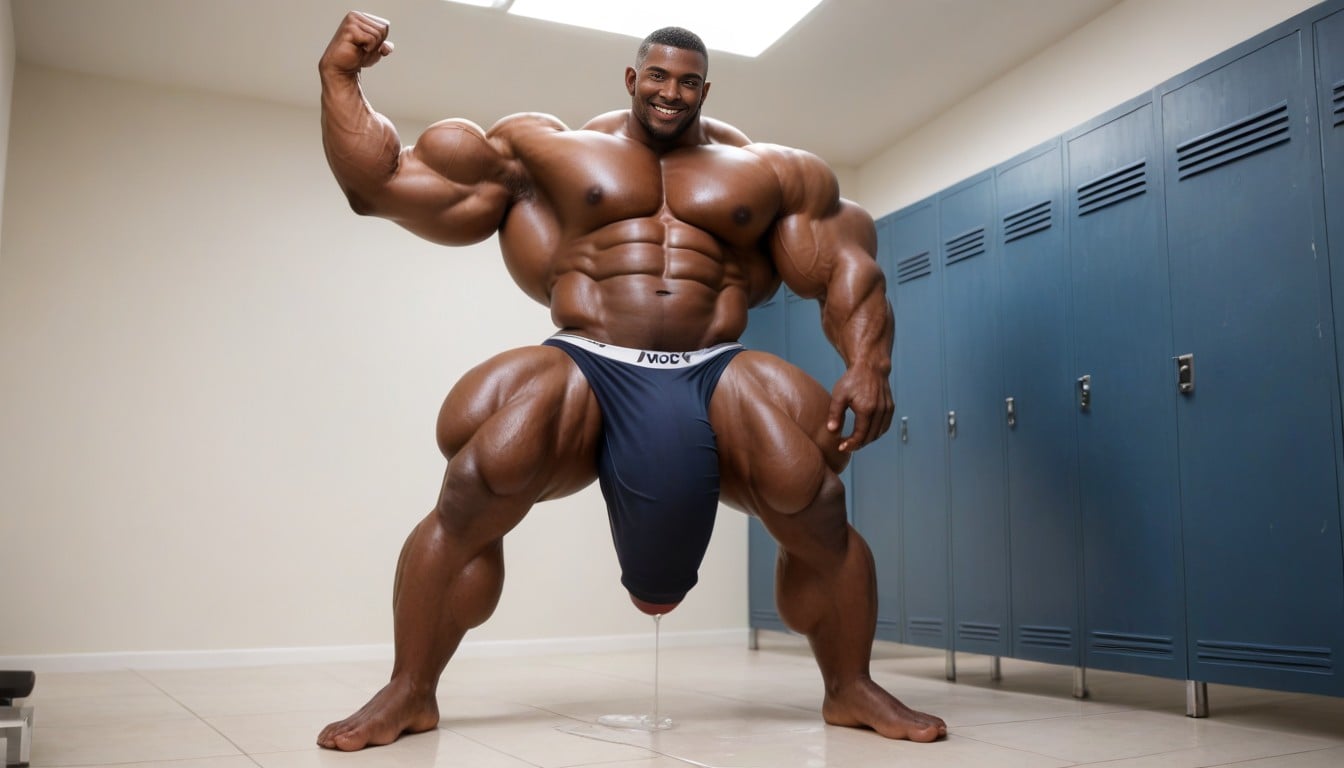 Cock Larger Than Leg, Unreal Monstrous Sized Muscles, Gigantic Boner AI Gay Porn