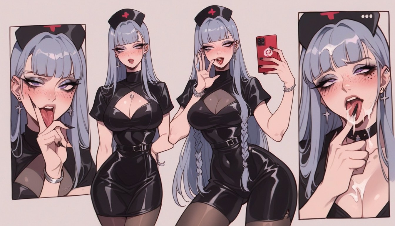 Instagram Model Body, Thick Eyeliner, Legs And Arms Hentai AI Porn