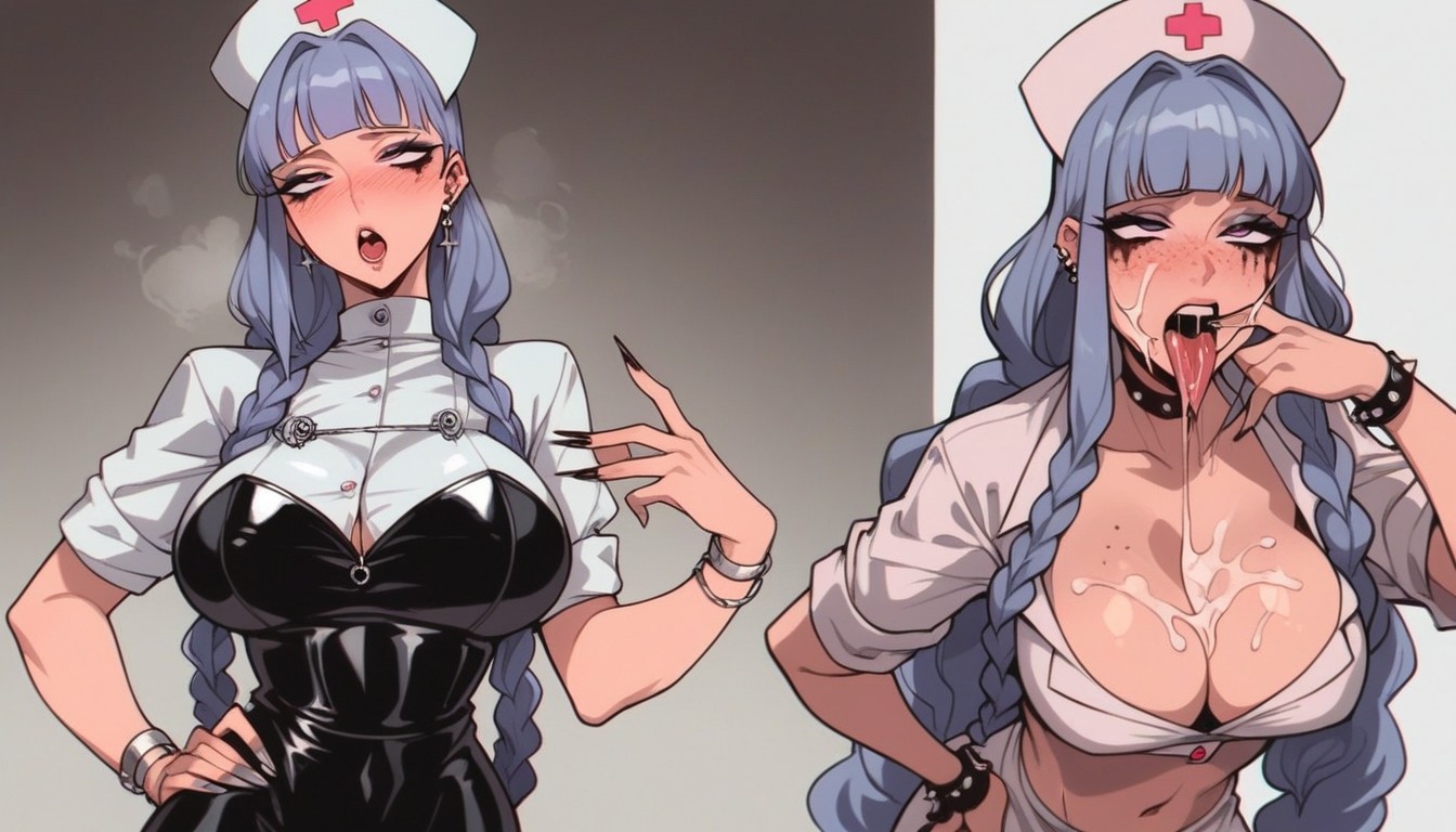 Extremely Long Braided Pigtails, Instagram Model Body, Korean Hentai AI Porn