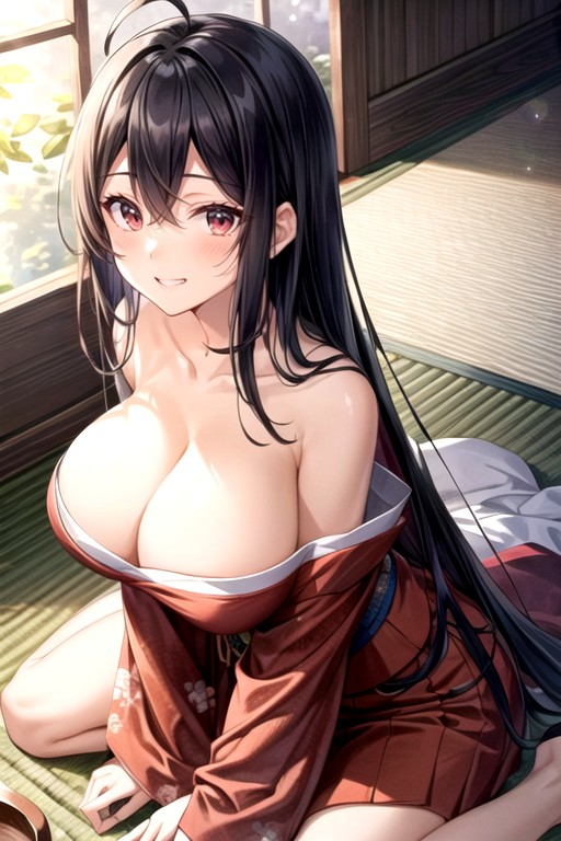 Kimono, Kneeling, Look At Viewer AI Porn