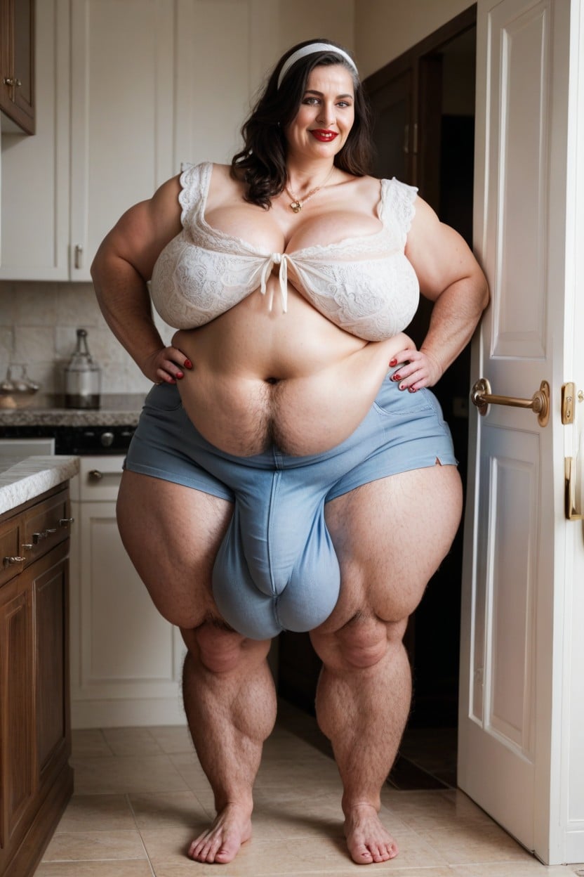 Gigantic Saggy Breast, Huge Belly, Standing Outside Front Door Porno shemale IA