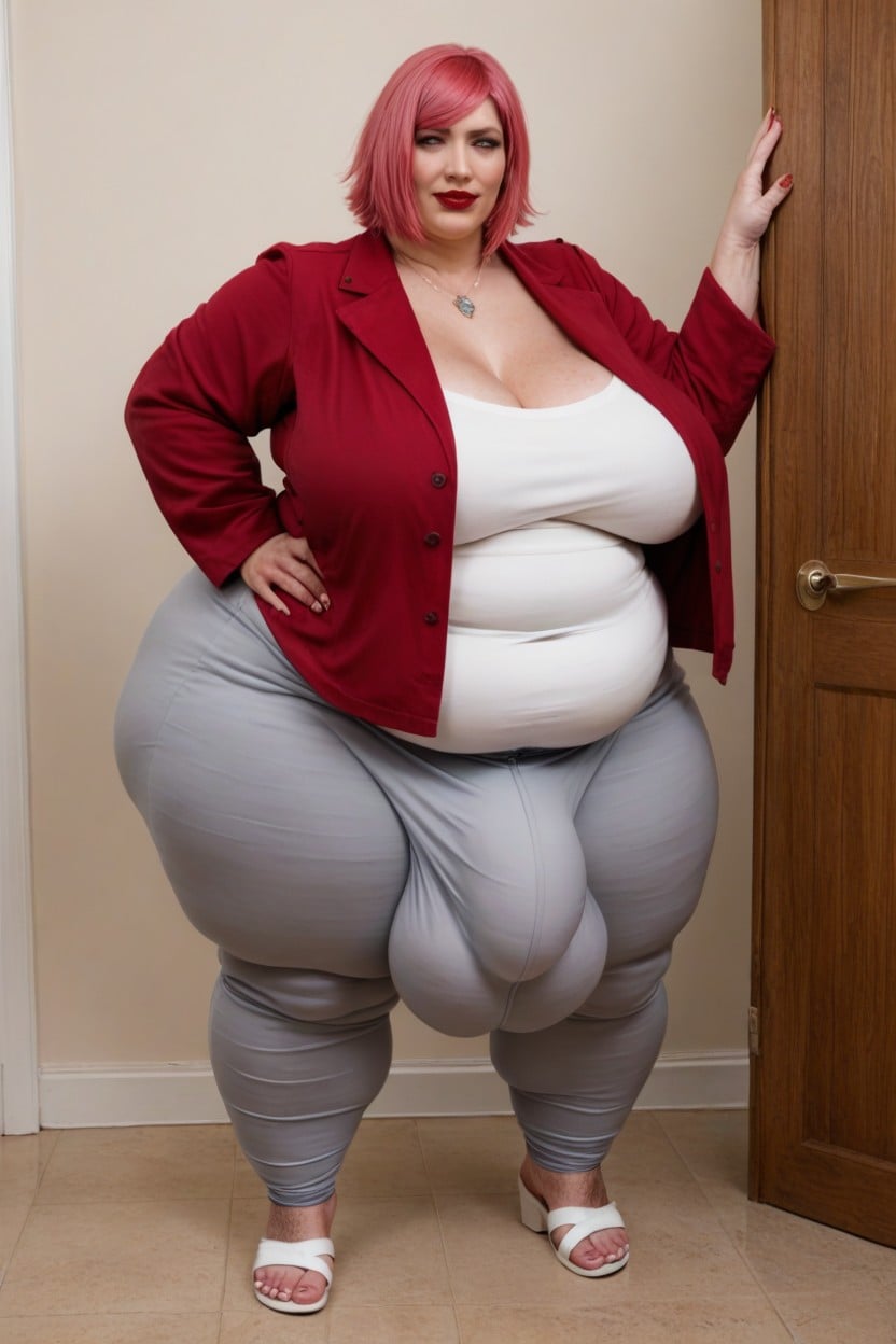 Piel Pálida, Big Belly, Gigantic Saggy Breast Porno shemale IA