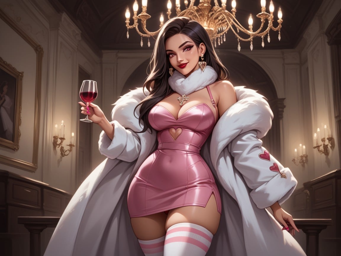 Diamond Jewelry, Ultra Detailed Clothes, Thick Thighs Hentai AI Porn