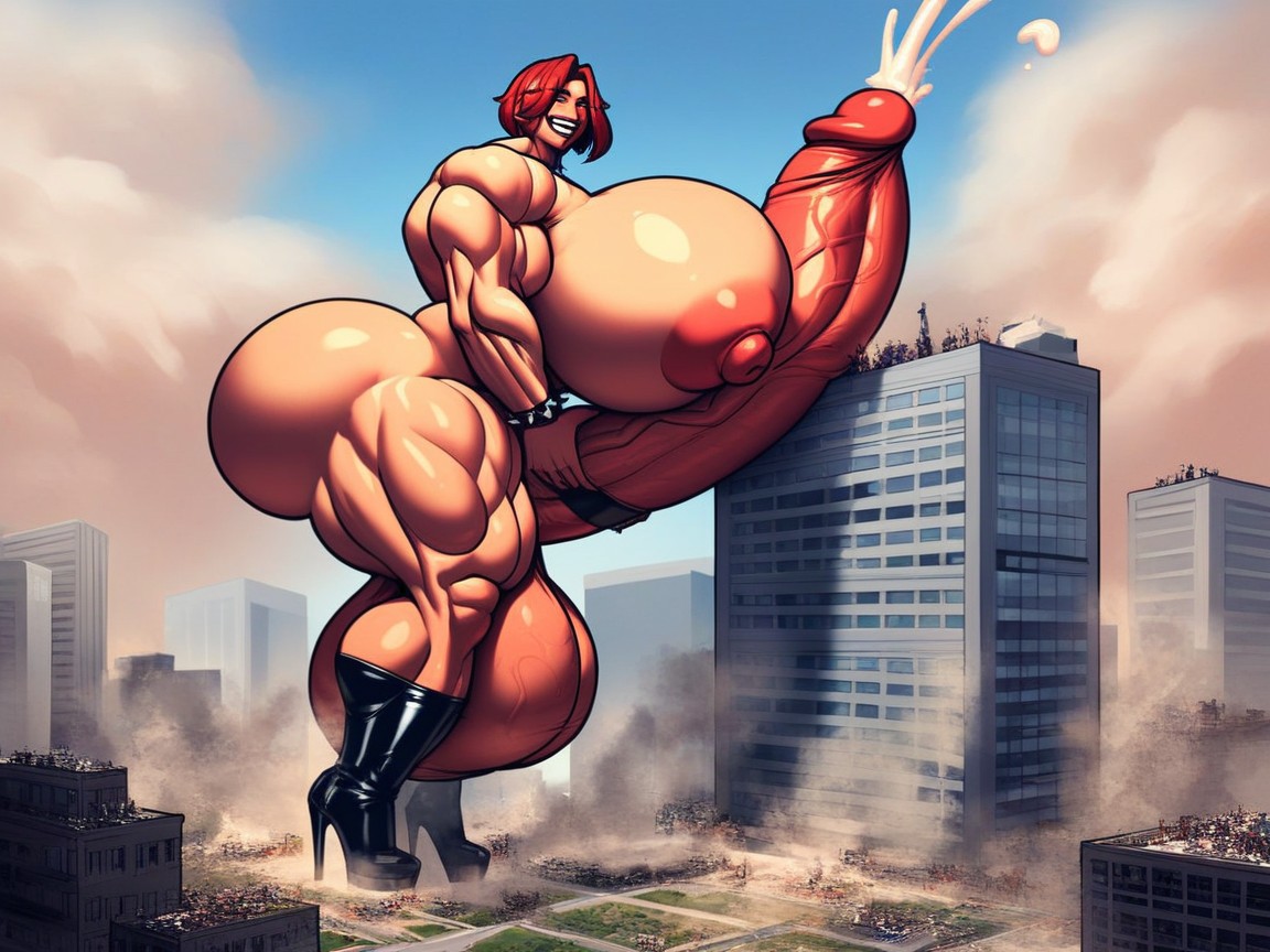 Cock Ring, Gigantic, Gigantic Massive Futa Cock Shemale AI Porn