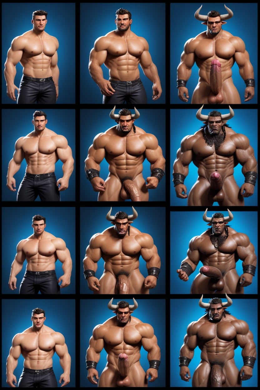 Sequence, Transformation, Huge Balls AI Gay Porn