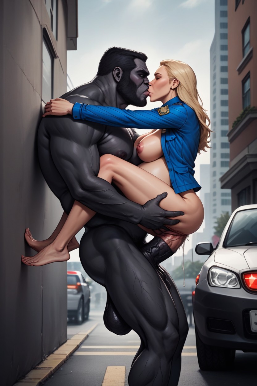 Pregnant, Breasts, Many People Around AI Gay Porn