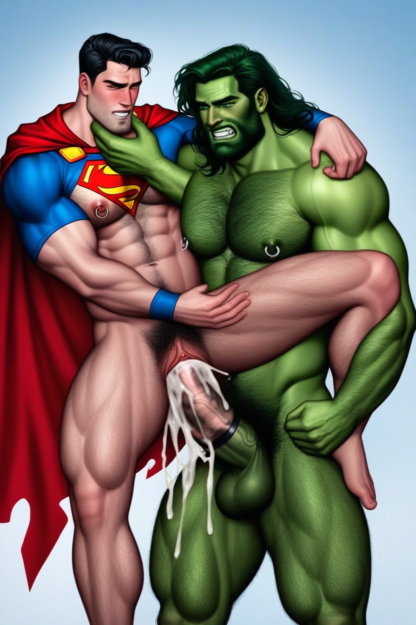 Males Only, Clitoris Piercing, Giant AI Gay Porn