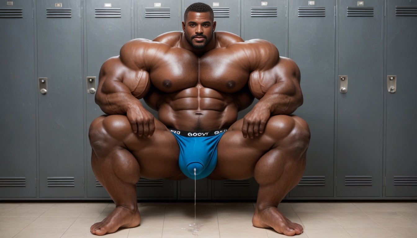 Horny Expression, Full Body Length, Flexing Gigantic Biceps Porno gay IA
