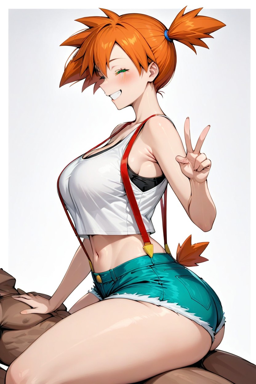 Red Hair, Thick Thighs, Bare Legs Hentai AI Porn