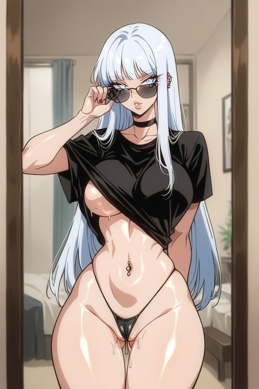 Waist, Underboob, Bedroom Hentai AI Porn