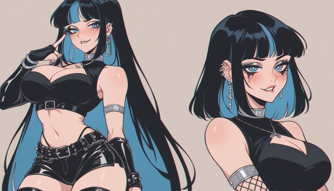 Pencil Waist, Pale Skin, Cinematic Hentai AI Porn