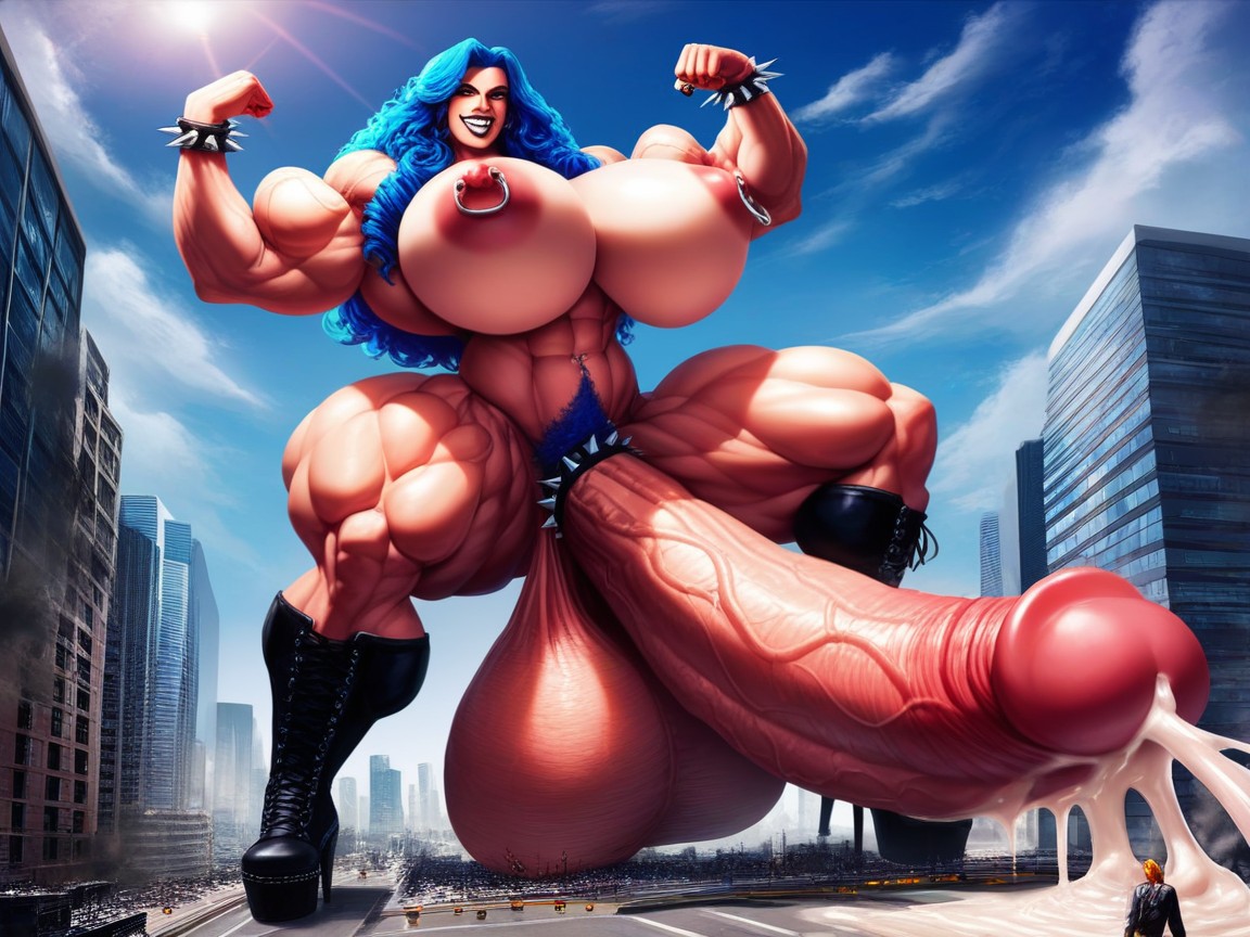 Bouclé, Massive Ass, Flexing Porno IA transsexuelle