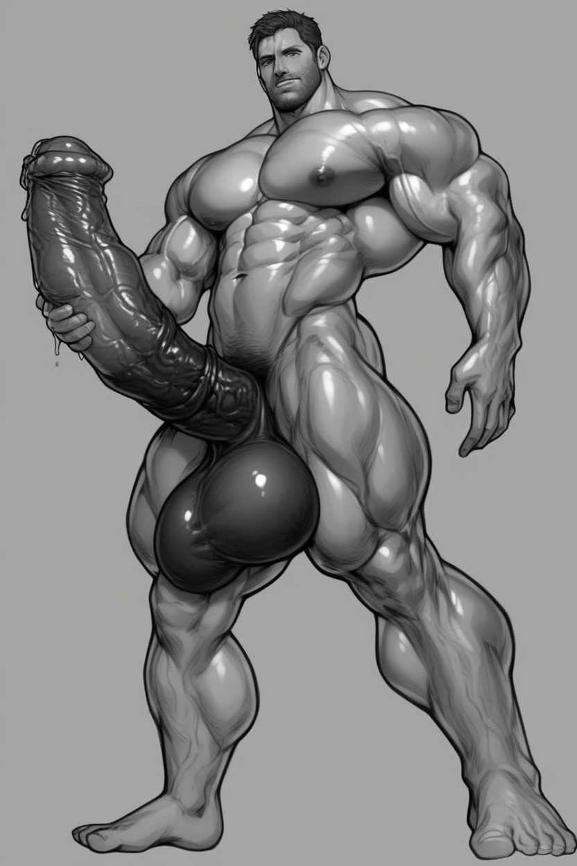 Large Alien Parasite, Bottom Up, Pony Cock AI Gay Porn