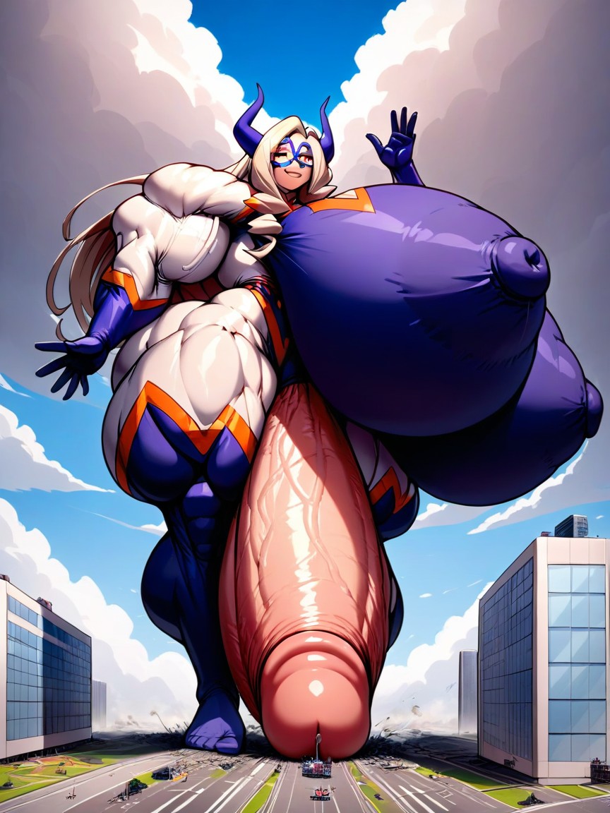 Gigantic Breast, Giantess, 1 Person Hentai AI Porn