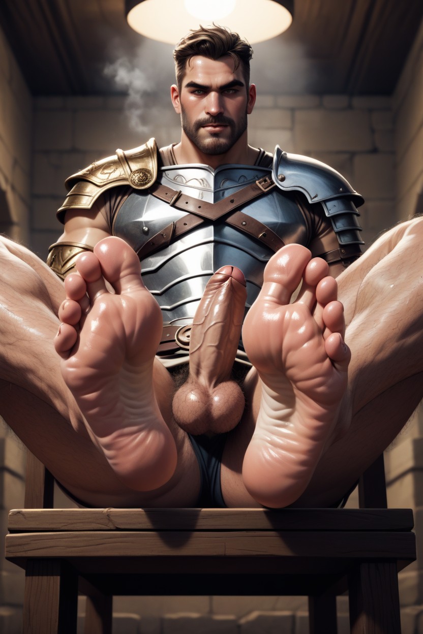 Nose To Toes, Hairy Balls, Sweaty AI Gay Porn