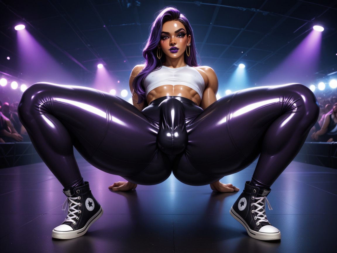 Earrings, Extremely Large Ass, Thick Thighs AI Gay Porn