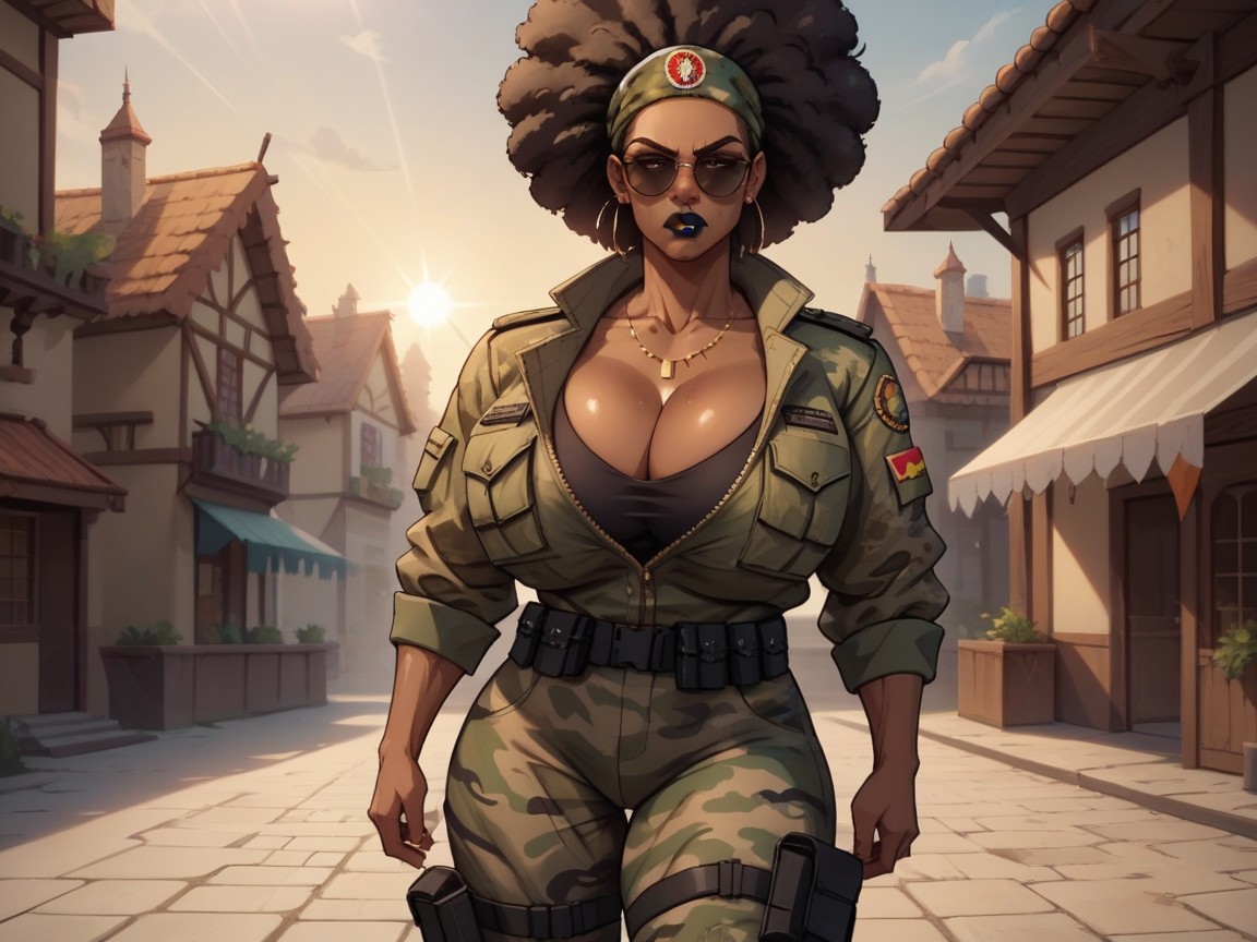 1人, V Body Type, Massive Firm Breasts ヘンタイAIポルノ