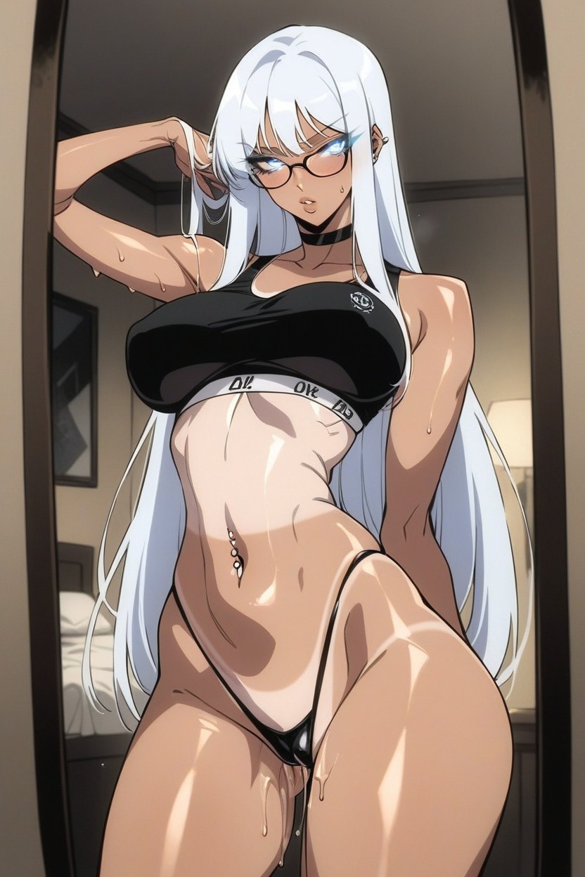 Sweaty, Long Length, Soft Lips Hentai AI Porn