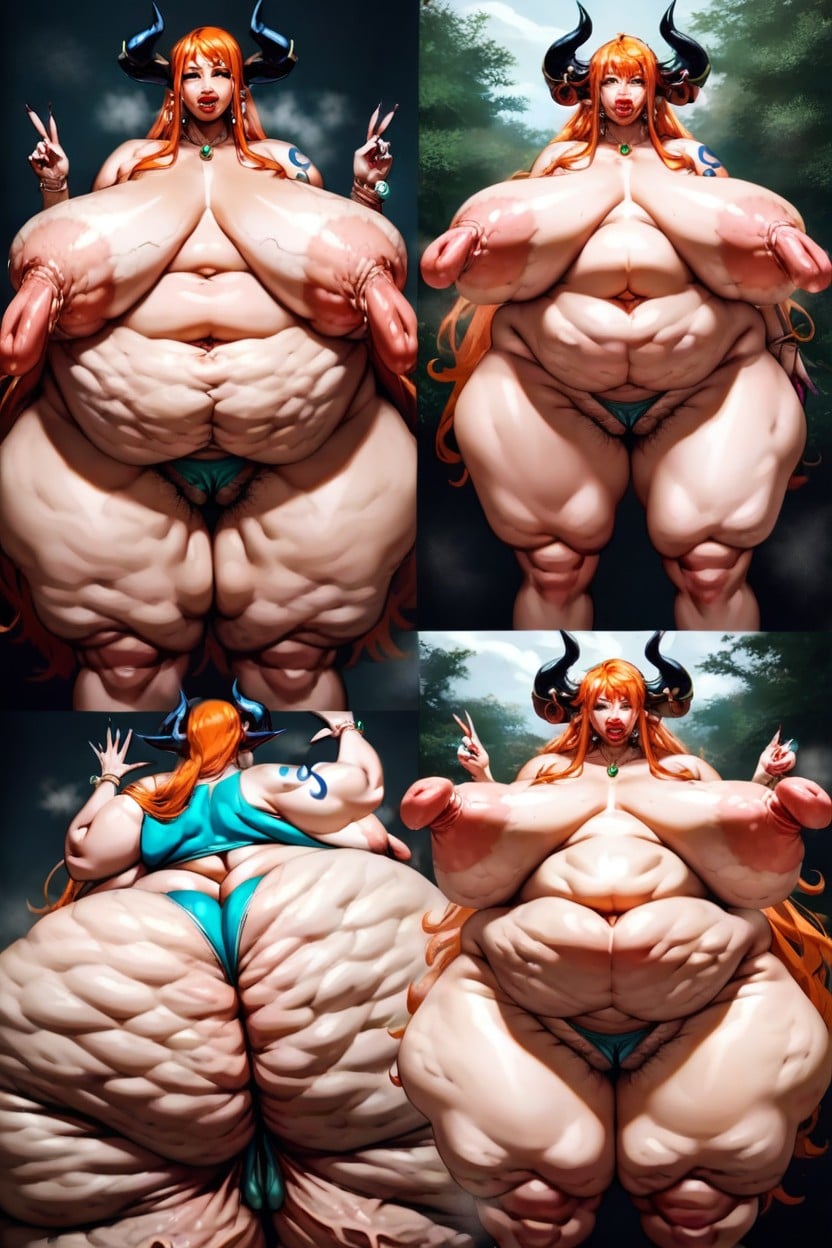Multiple Views, Swollen Nipples, Cellulite AI Porn