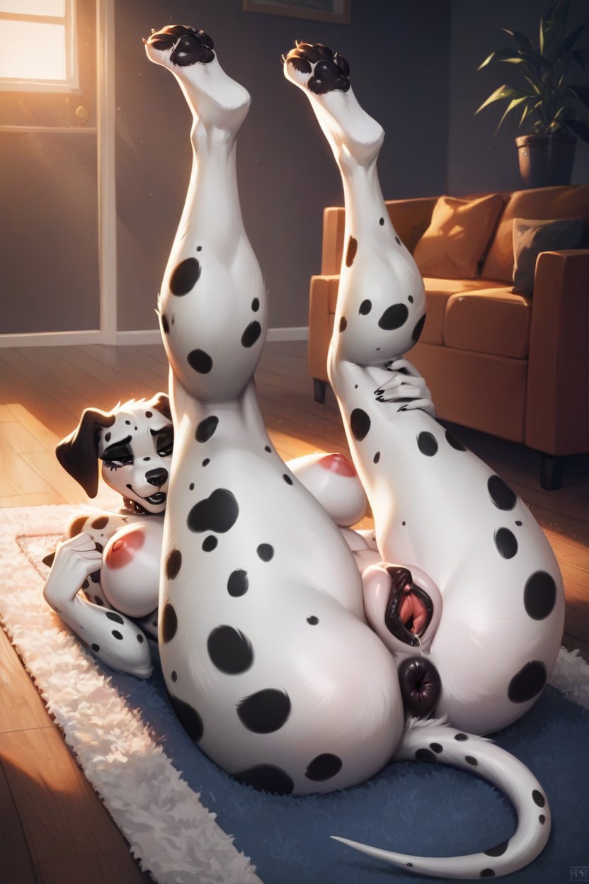 Evening, Thighs, In Living Room Furry IA