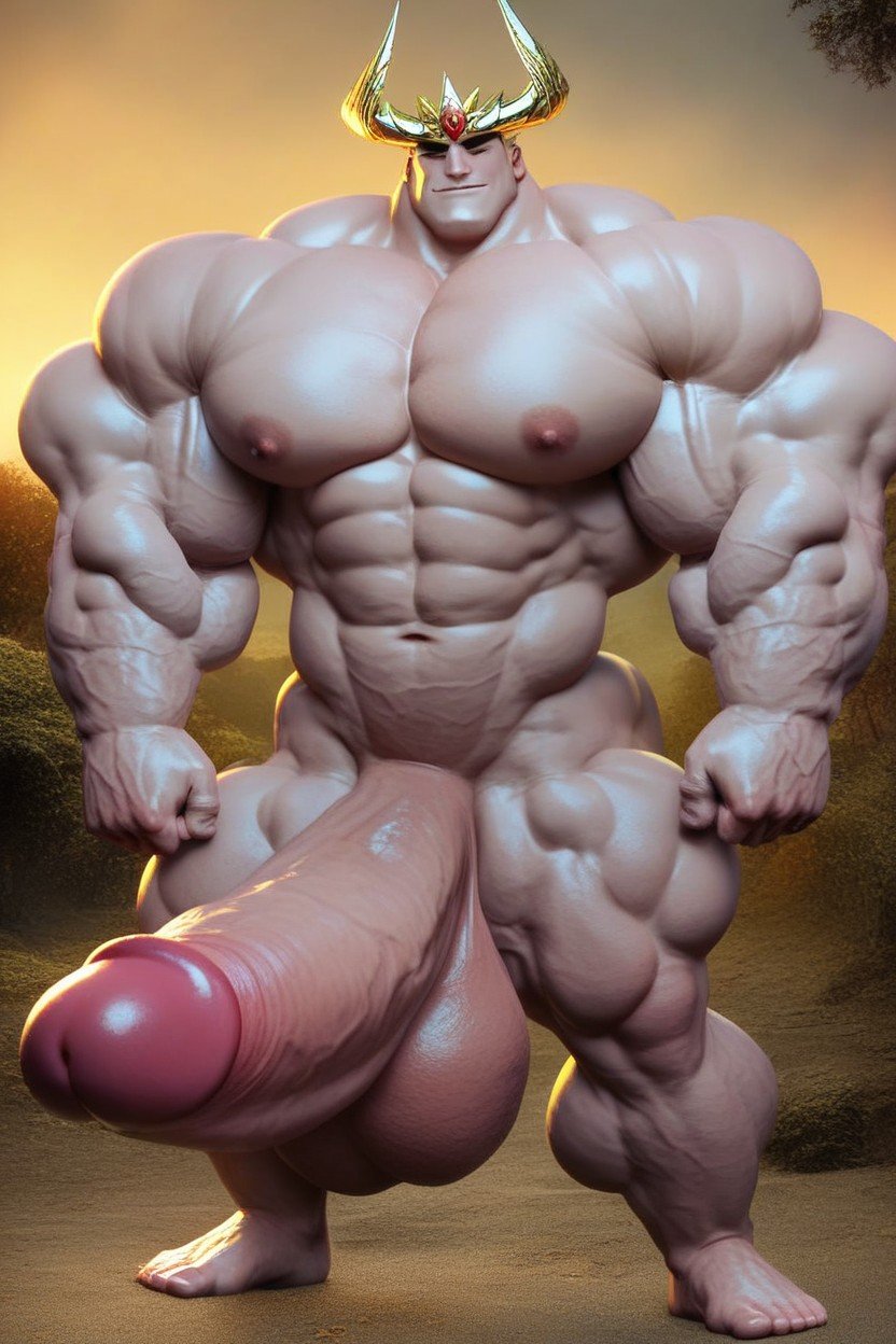 Game Character, Candy King, Explicit ИИ гей порно