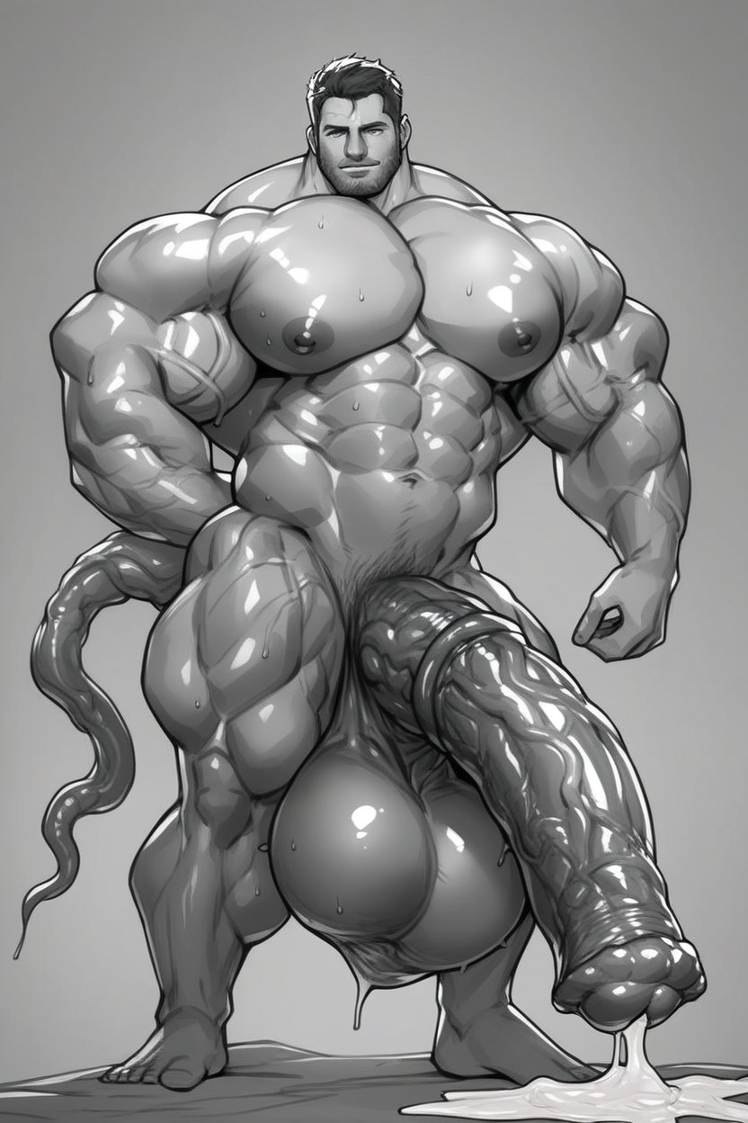 Resident Evil Games, Extreme Gigantic Cock, Hyper Cock AI Gay Porn
