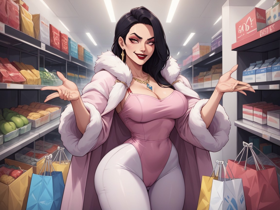 Wearing Pink Clothes, Spreading Legs, Abdomen Hentai AI Porn