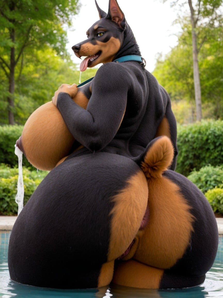 Total Body Fur, Nude, Perfect Bubble Butt AI Porn