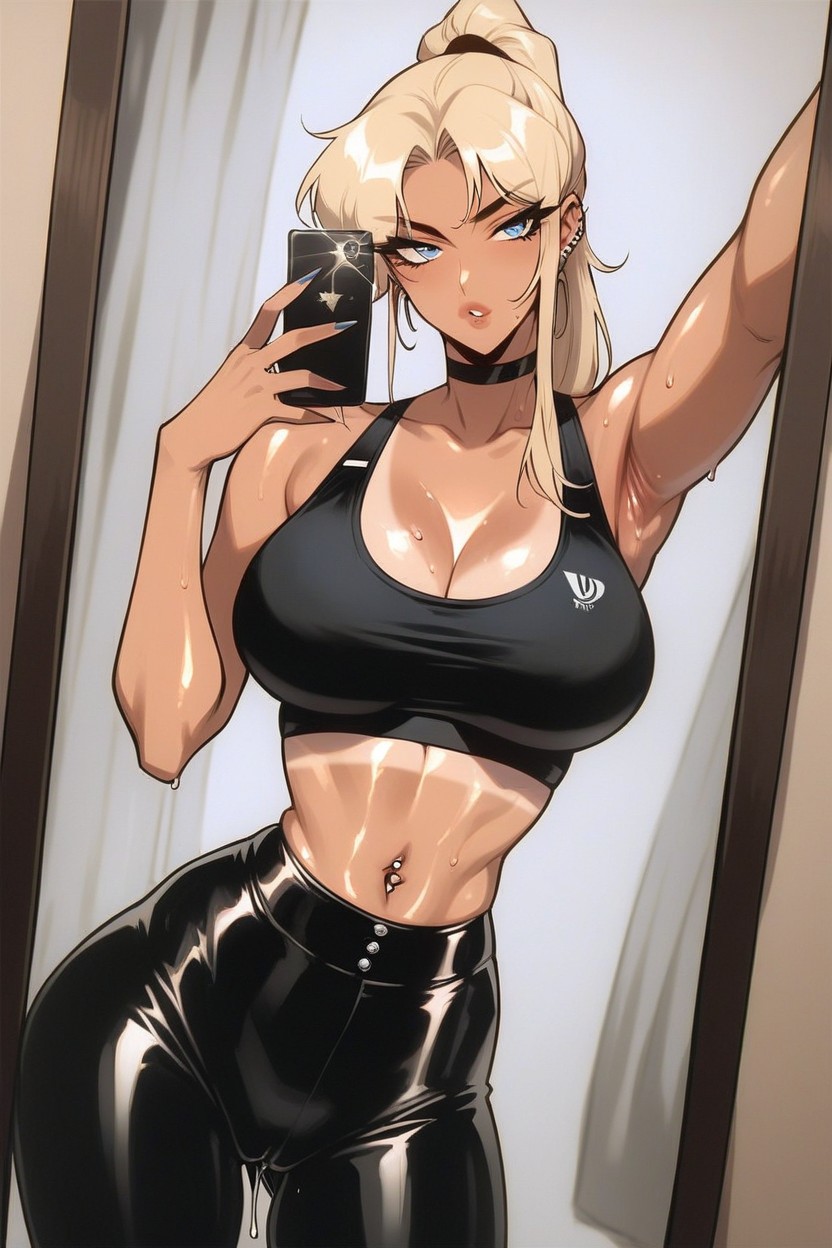 Waist, Pale, 正面図 ヘンタイAIポルノ