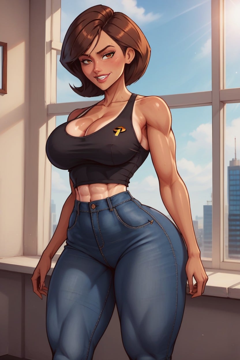 Eight Pack Abs, Hard Shadow, Adonis Belt Abs AI Porn