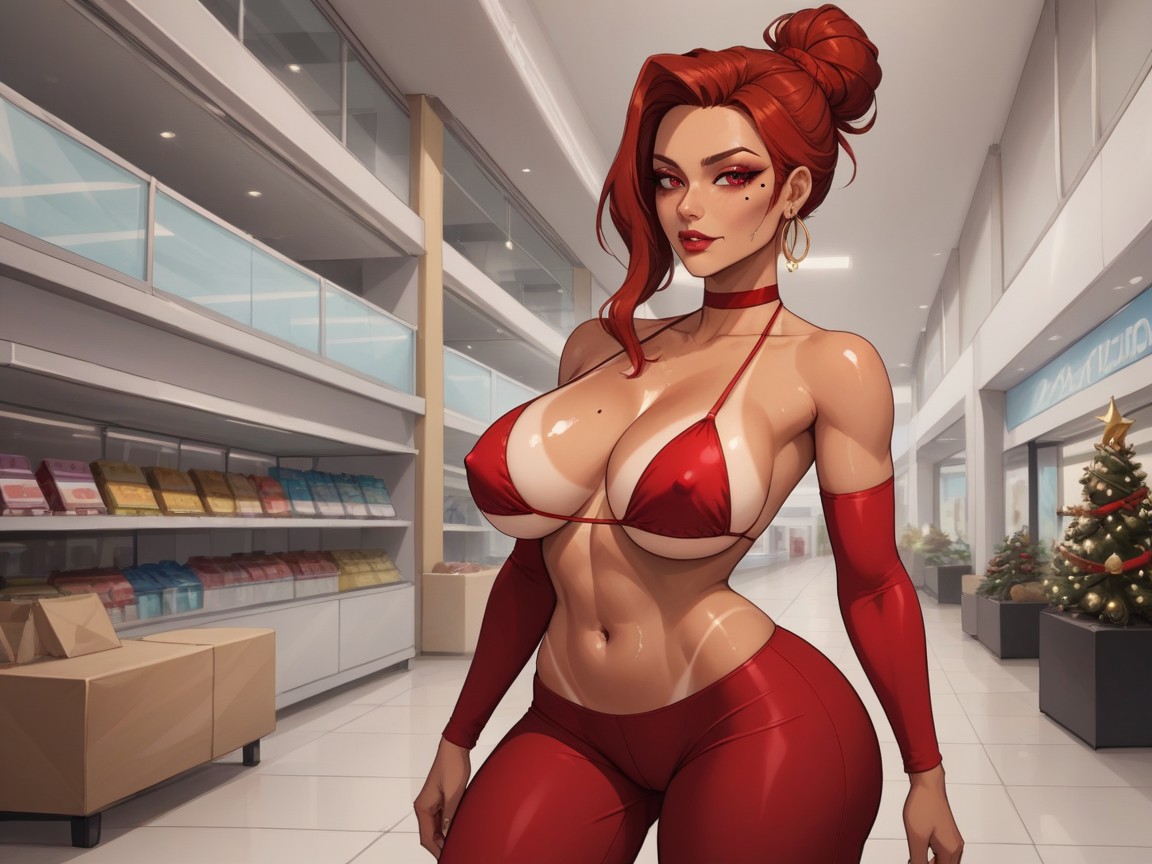 Cute, Large Breast, Hair Bun Hentai AI Porn