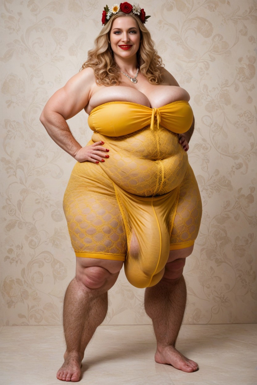 Obese, Full Body, Extremely Large Ass Shemale AI Porn