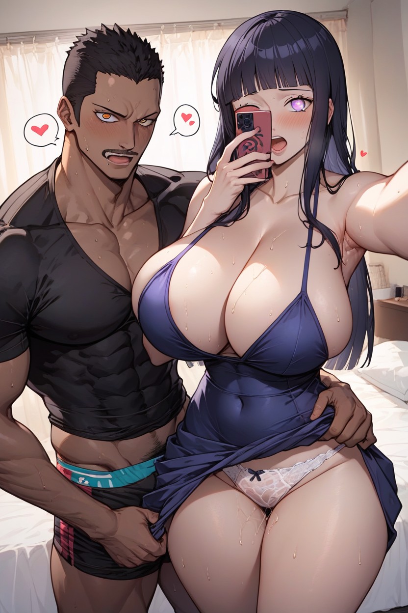 African Man Wear A Pattern Boxer Briefs, Cara Confundida, Japanese Speech Bubbles Hentai IA