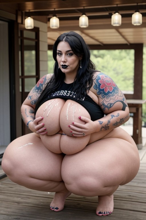 Bbw, Arm Tattoos, Extremely Thick AI Porn