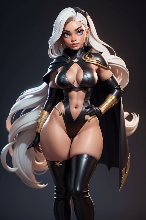 3d (cartoon), Thick Thighs, Hair Band AI Porn