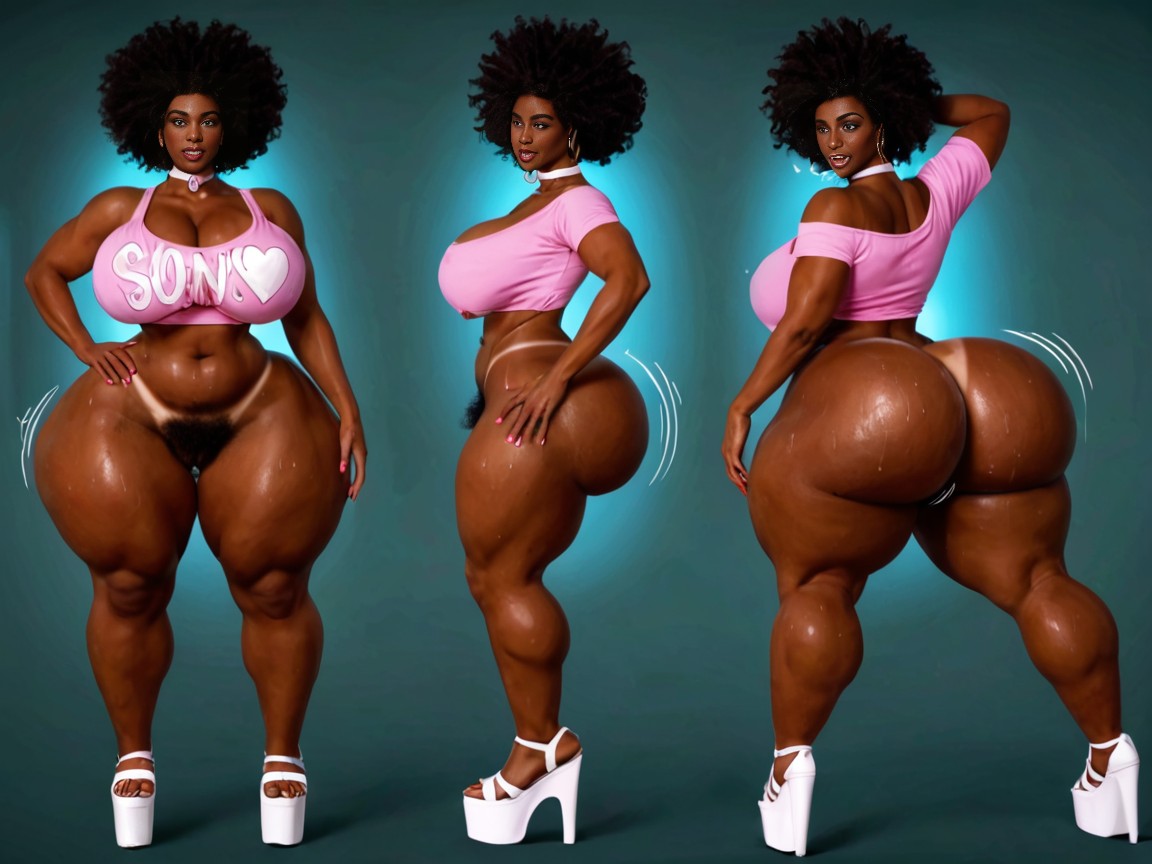 Tanlines, Platform Shoes, Purse AI Porn