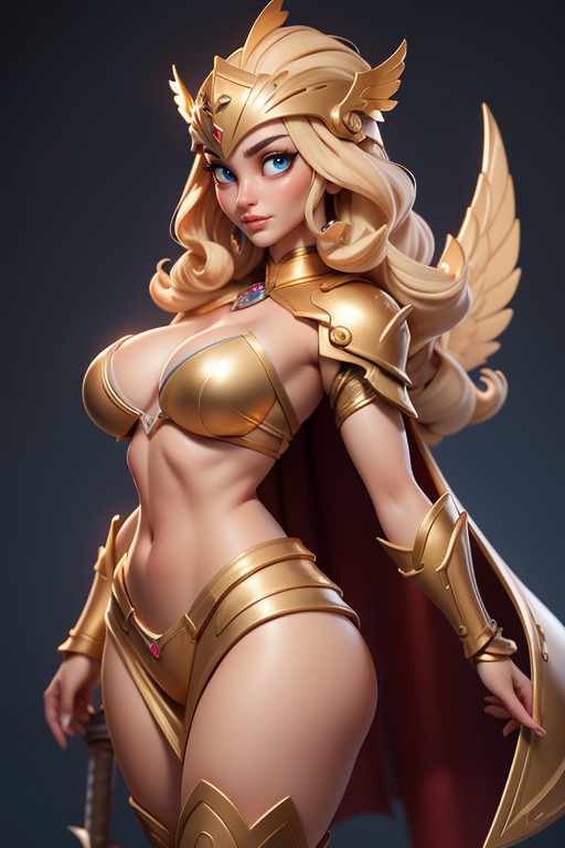 Golden Shield, Thick, 3d (cartoon) AI Porn