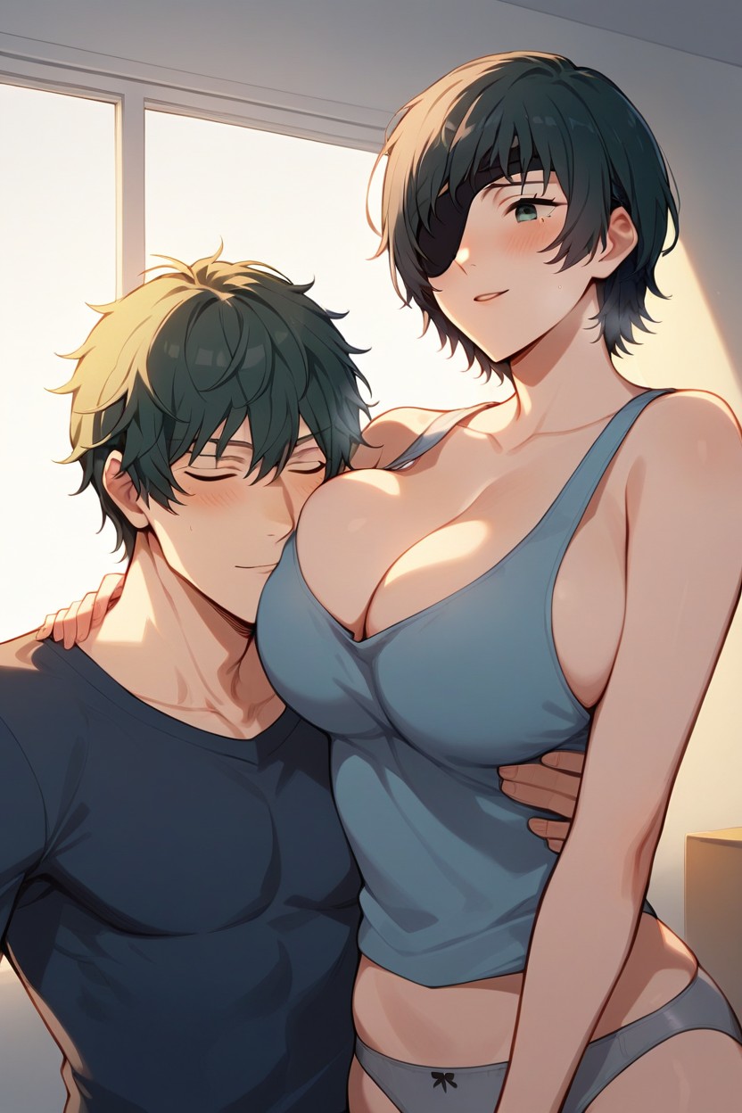 Grey Panties, Himeno From Chainsaw Man, Face To Boobs Hentai AI Porn
