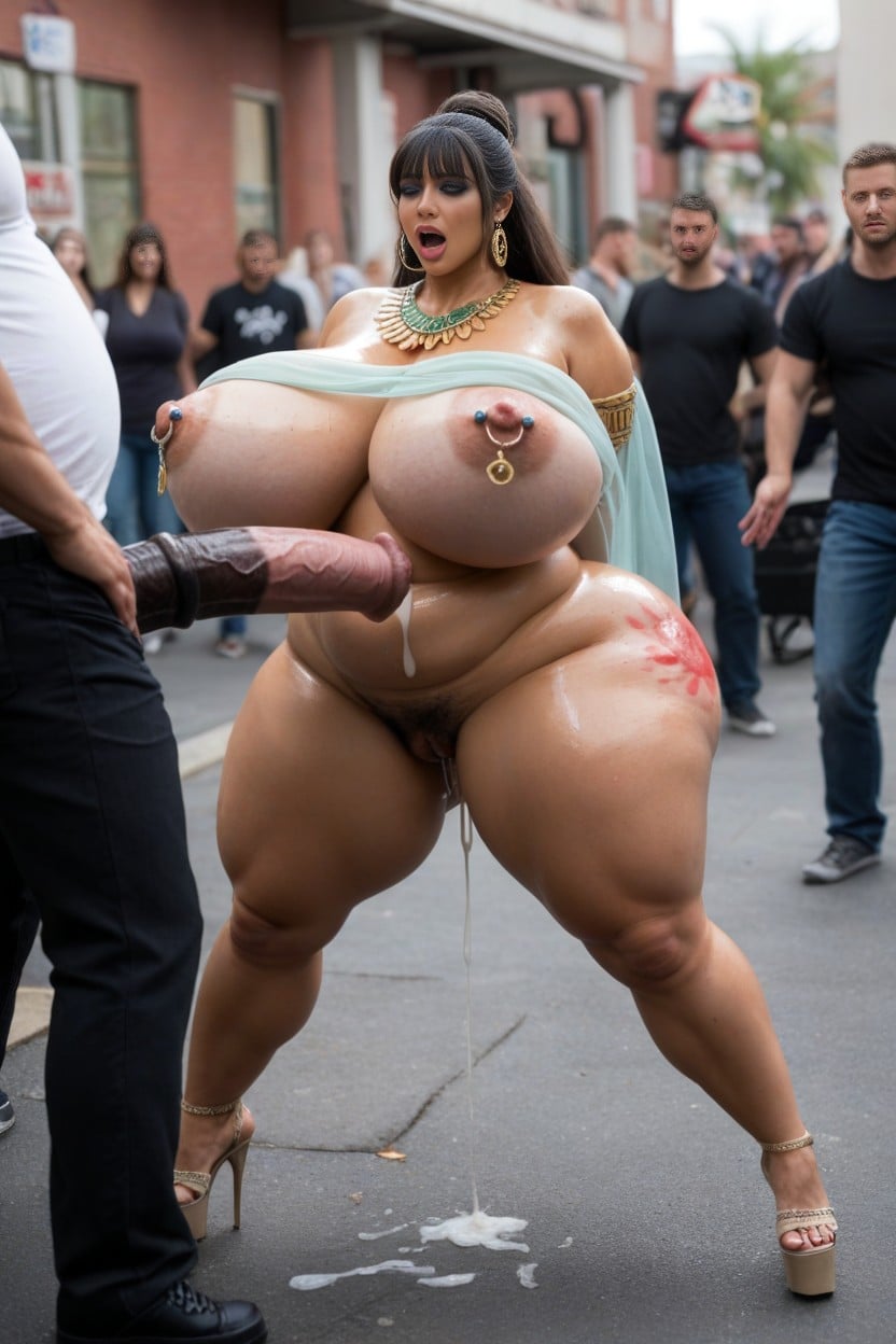 Crotch Tattoo, Creampie, Nipple Piercing AI Porn