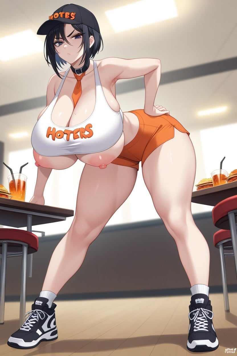 Hands On Hips, Short Length, Bending Over Hentai AI Porn