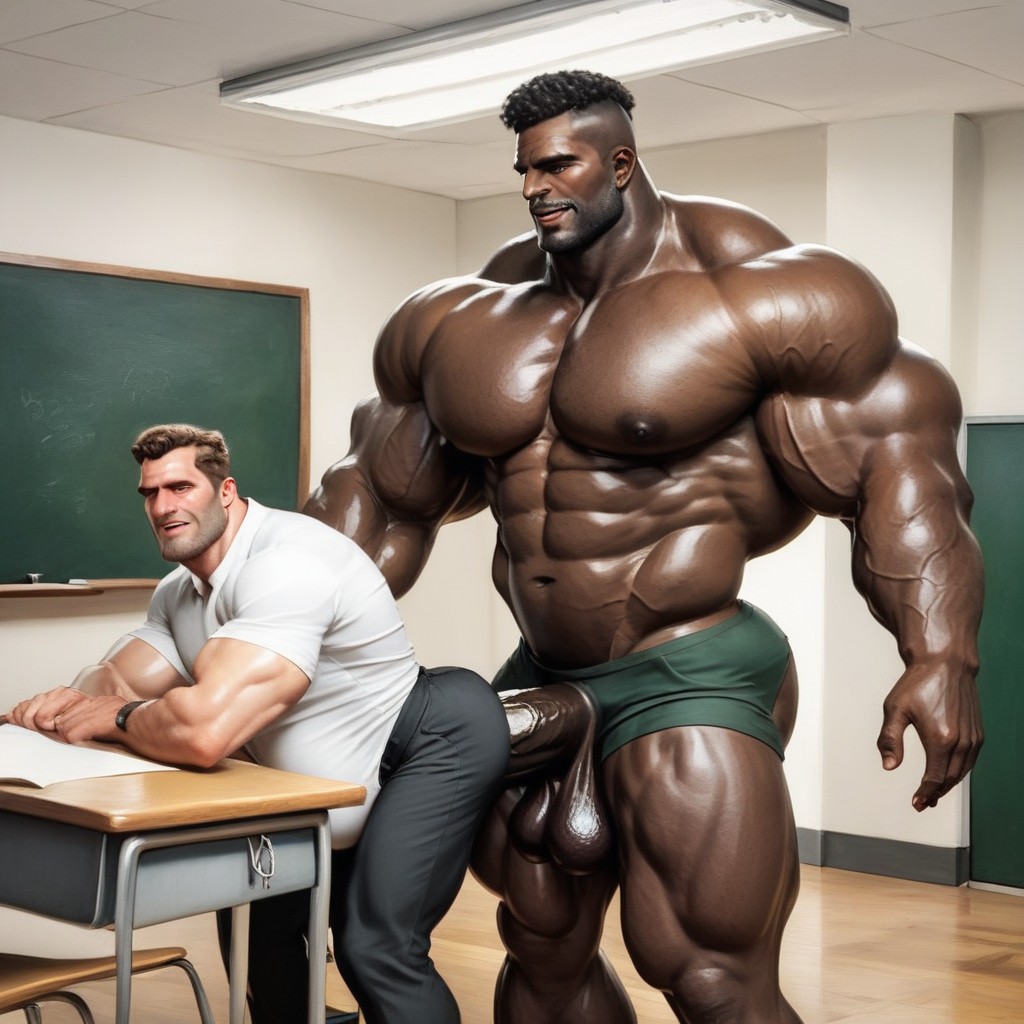 Giant Fucking, Forty, African AI Gay Porn