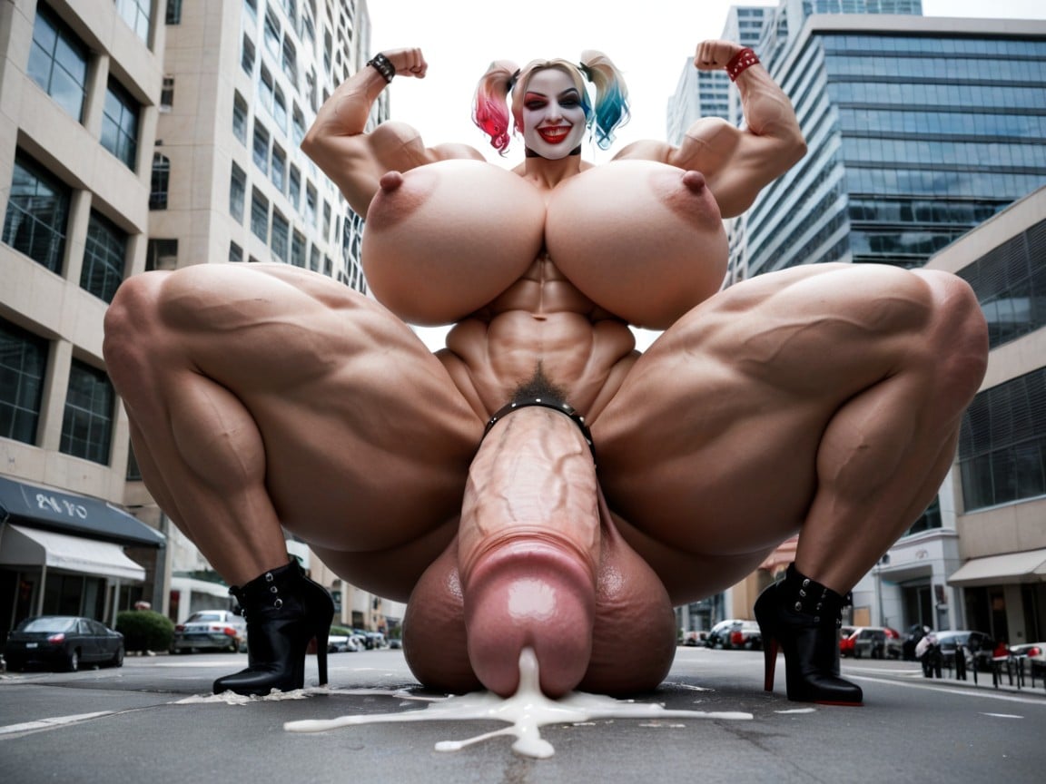 Hyper Muscular Futanari, Futanari Muscular Massive Muscles, Muscular Futanari Shemale AI Porn