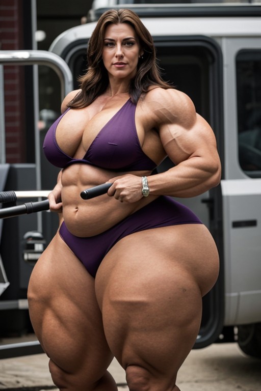 Ssbbw, Huge Shoulders, Steroids AI Porn