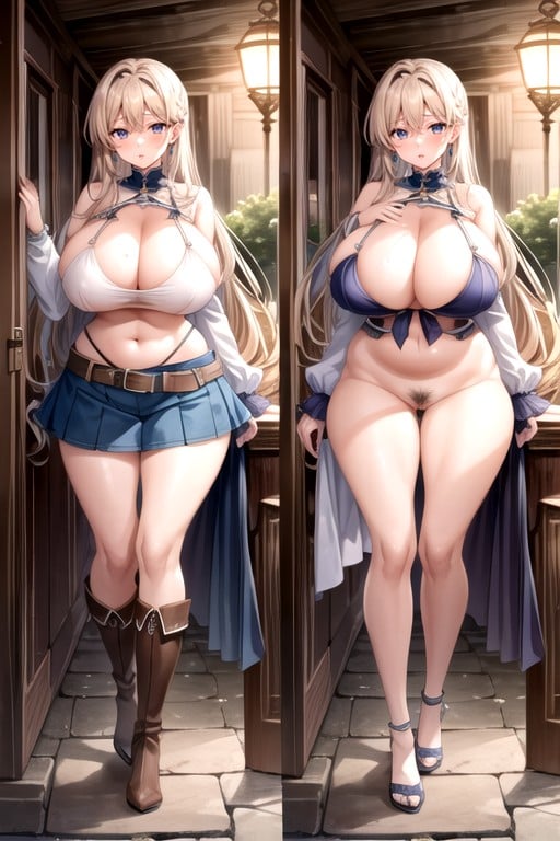 Large Breast, Rear View, Pubic Hair Hentai AI Porn