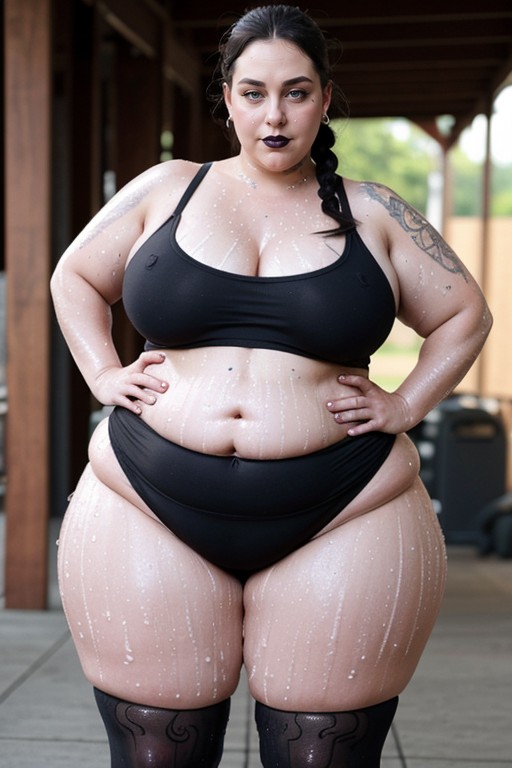 Long Black Hair, Ssbbw, Bbw AI Porn