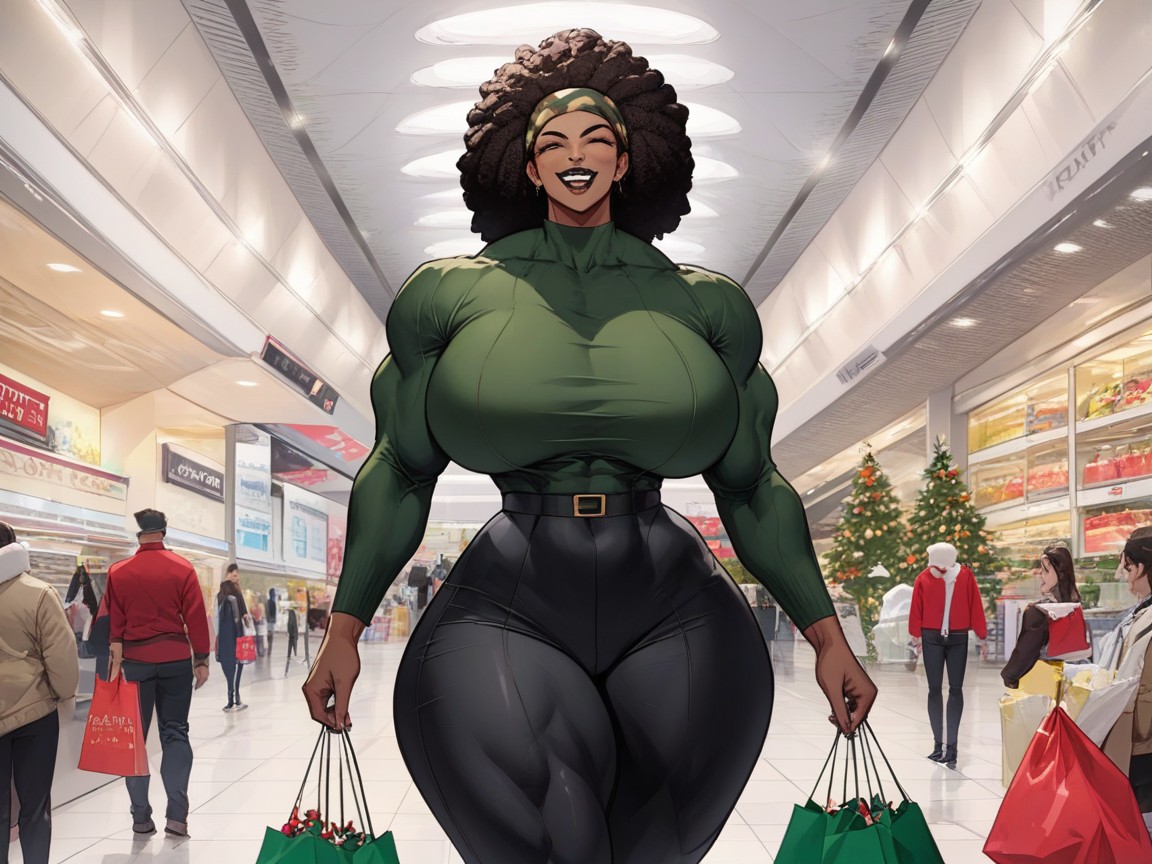 Chest Wider Than Hips, Almond Eyes, Afro Hentai AI Porn