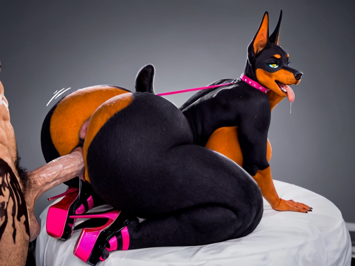 Round Hips, Tongue Out, Snout AI Porn