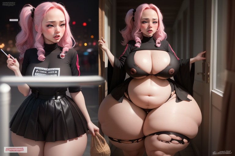 She Has Extremely Gargantuan Fat Expanding Extremely Enlarge Breasts, Breast Expansion, Asian Hentai AI Porn